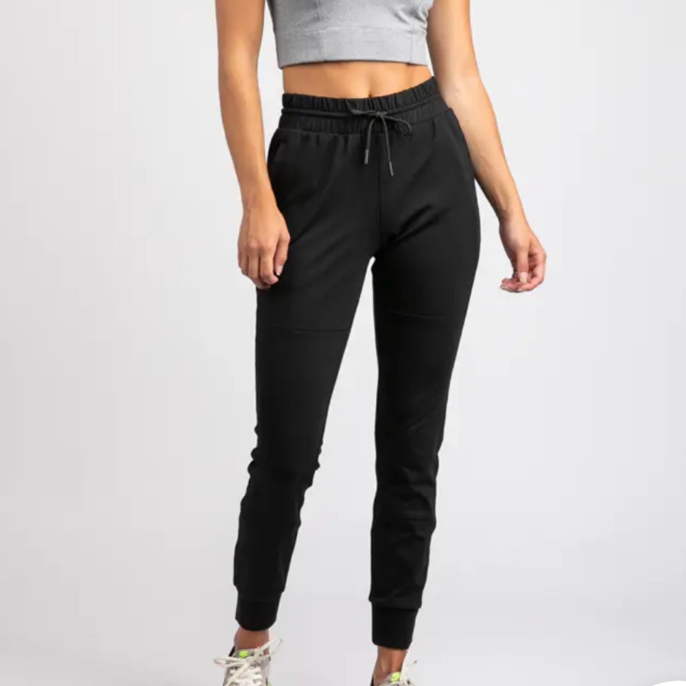 BYLT Premium Basics Joggers Black Weekend Athleisure Workout Wicking Comfortable - Picture 1 of 9